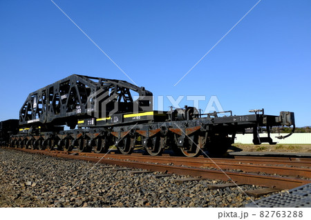 貨物鉄道博物館で保存されている大物車 貨物鉄道博物館で保存されている大物車 82763288