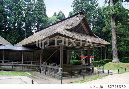国重要文化財中尊寺白山神社能楽殿 国重要文化財中尊寺白山神社能楽殿 82763379