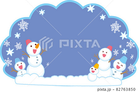 雪だるまの背景 雪だるまの背景 82763850