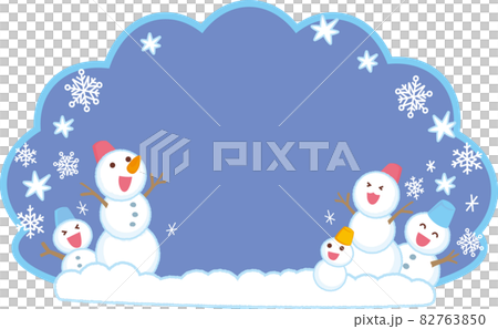 雪だるまの背景 雪だるまの背景 82763850