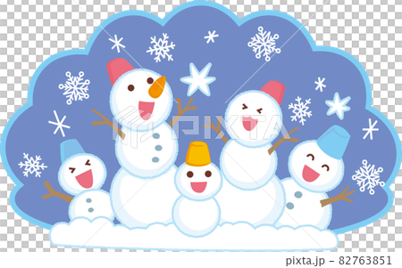 雪だるまの背景 82763851
