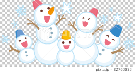 雪だるまの5体 82763853
