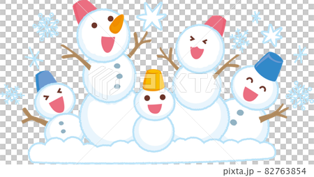 雪だるまの5体 82763854
