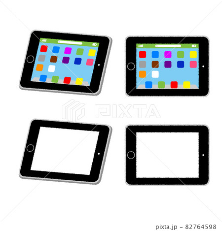タブレットのイラスト タブレットのイラスト 82764598