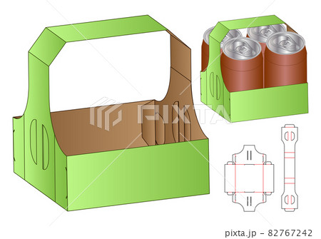 Box packaging die cut template design. 3d mock-up 82767242