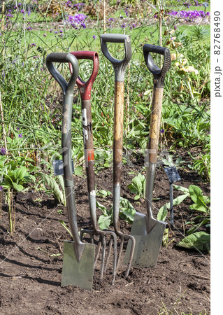 Stainless steel garden fork and spade Stainless steel garden fork and spade 82768490