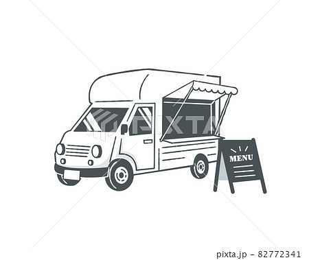 Illustration Material Of Kitchen Car Stock Illustration