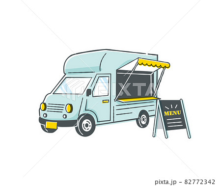 キッチンカーのイラスト素材 82772342