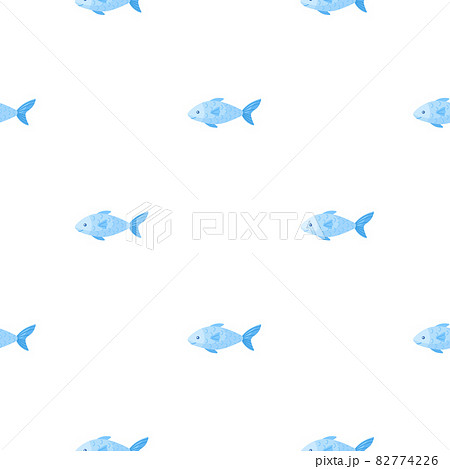 Seamless pattern fish on white background. Simple ornament with sea animals. Seamless pattern fish on white background. Simple ornament with sea animals. 82774226