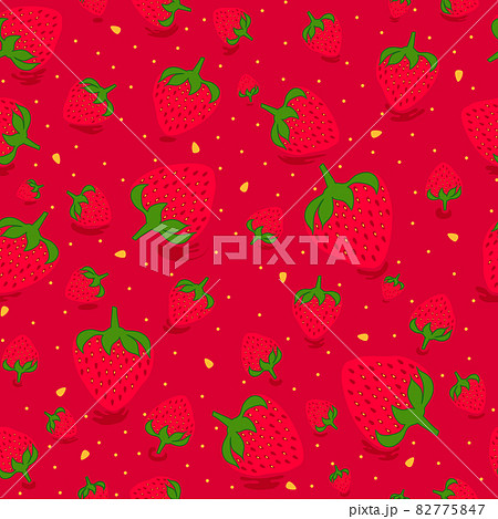 Seamless pattern with sweet strawberries 82775847