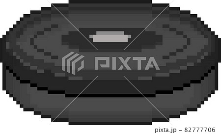 ピクセルアートで描かれたロボット掃除機のベクター 82777706