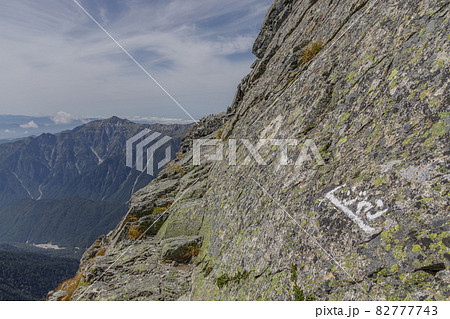 ジャンダルムへの道と笠ヶ岳 ジャンダルムへの道と笠ヶ岳 82777743