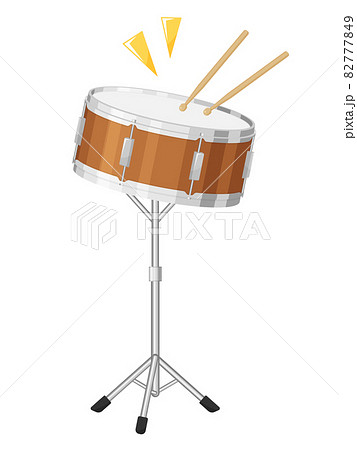Snare Drum Illustration Stand Tap Stock Illustration