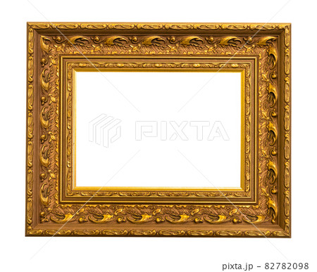 old extra wide ornamental golden picture frame old extra wide ornamental golden picture frame 82782098