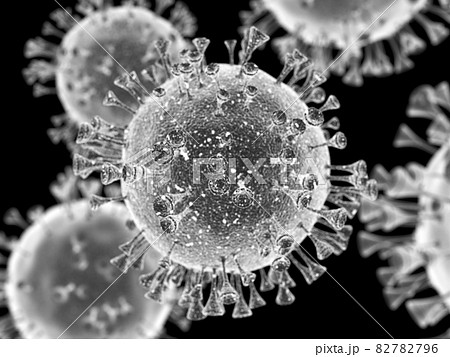 Coronavirus 2019-nCov Microscope Virus Close Up, 3d render Coronavirus 2019-nCov Microscope Virus Close Up, 3d render 82782796