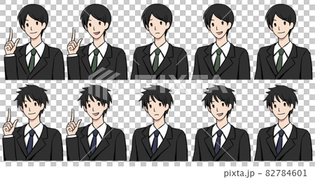 スーツの男性のイラスト スーツの男性のイラスト 82784601