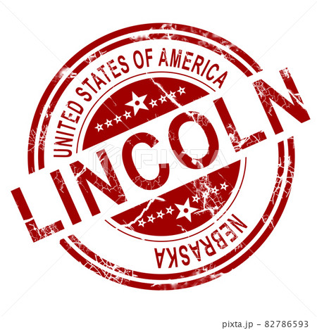 Lincoln stamp with white background Lincoln stamp with white background 82786593