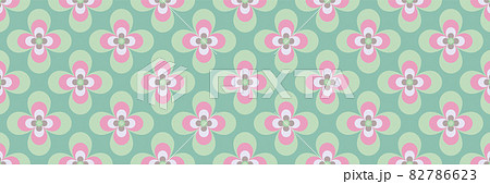 70年代 レトロモダンなシームレスパターン ベクターイラスト素材 壁紙 82786623