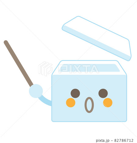 指示棒発泡スチロール驚くのイラスト素材