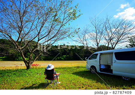 バンライフ　　　荒川河川敷（埼玉県嵐山町） 82787409