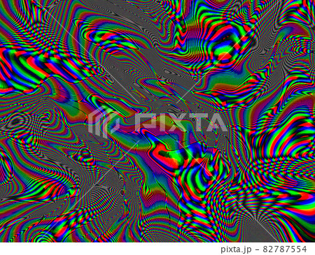 Psychedelic Rainbow Background LSD Colorful Wallpaper. Abstract Hypnotic Illusion. Hippie Retro Texture Psychedelic Rainbow Background LSD Colorful Wallpaper. Abstract Hypnotic Illusion. Hippie Retro Texture 82787554