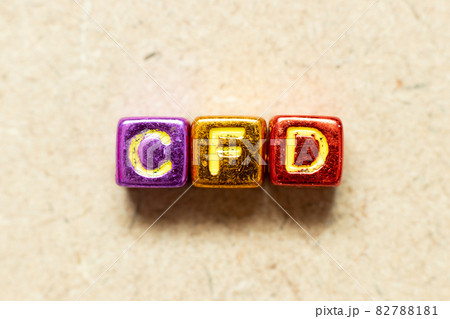 Metallic color alphabet letter block in word CFD (Abbreviation of Contract for Difference) on wood background Metallic color alphabet letter block in word CFD (Abbreviation of Contract for Difference) on wood background 82788181