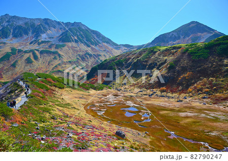 血の池　立山　登山道　富山県 82790247