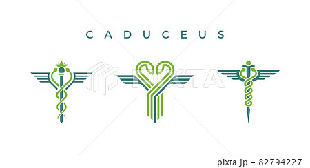 Caduceus Medicine Icon Set Caduceus Medicine Icon Set 82794227