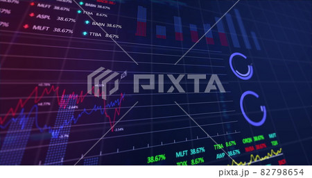 Image of stock market display with price going...のイラスト素材 [82798654] - PIXTA