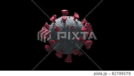 Image of macro Coronavirus Covid-19 cells floating in a vein. 4k Image of macro Coronavirus Covid-19 cells floating in a vein. 4k 82799379