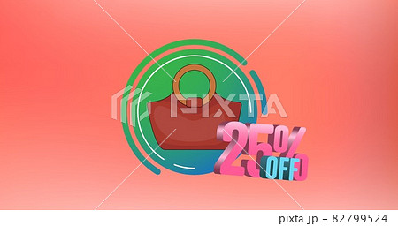 Composition of handbag on colourful background Composition of handbag on colourful background 82799524
