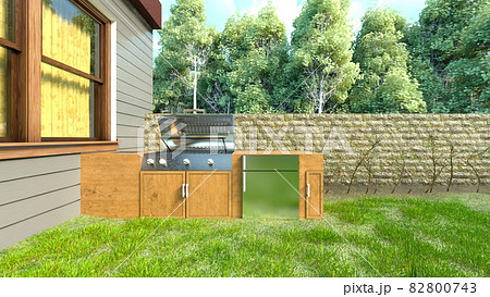 池のある庭 池のある庭 82800743