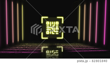 Image of flickering white QR code 82801840