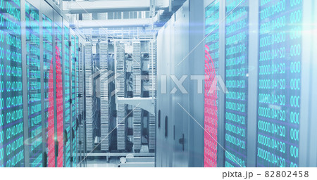 Fingerprint scanner and data processing over server room 82802458