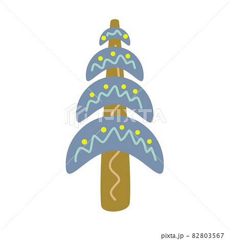 Tree icon vector symbol for nature, ecology and environment in a flat color illustration 82803567