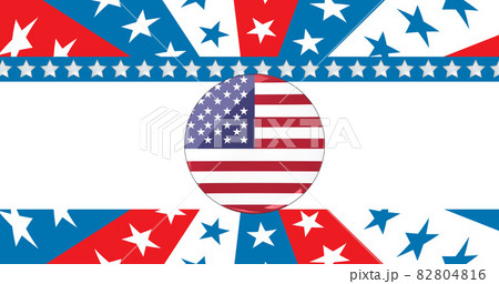 Image of american flag over stars and stripes background 82804816