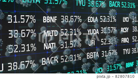 Stock market data processing against Covid-19 cells moving 82807810
