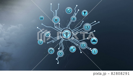 Internet connectivity and cryptocurrency 4k 82808291