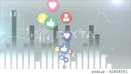 Social media icons moving 4k 82808561