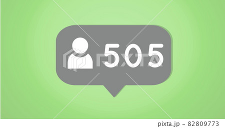 Increasing number of friend requests on social media 4k 82809773