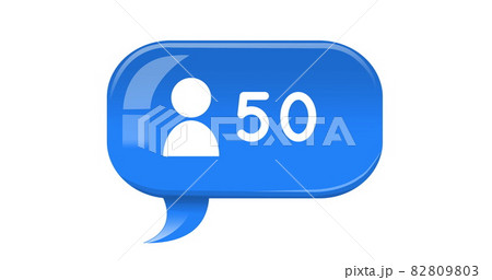 Increasing number of friend requests on social media 4k 82809803