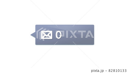 Message icon with increasing numbers 4k 82810133