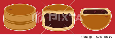 今川焼きのセット あんこ（白フチあり） 82810635