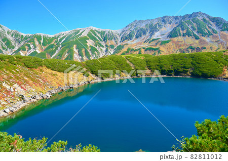 立山連峰 みくりが池 秋 富山県 立山連峰 みくりが池 秋 富山県 82811012
