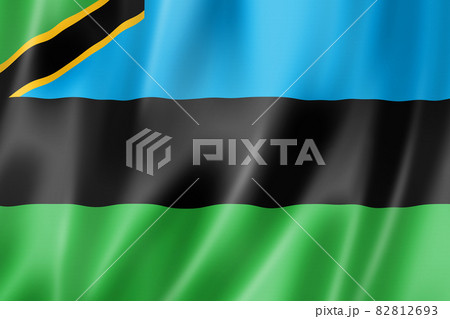 Zanzibar archipelago flag, Tanzania 82812693