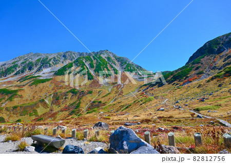 立山　室堂平からの紅葉　富山県 82812756