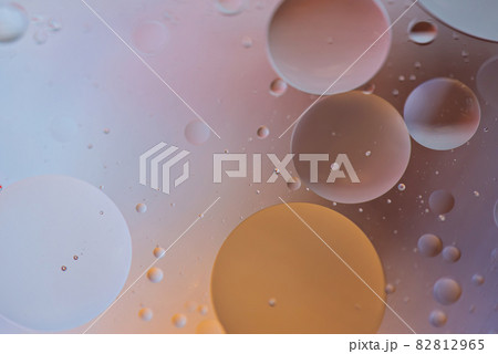Orange and gray abstract background picture made with oil, water and soap 82812965