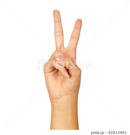 american sign language number 2 american sign language number 2 82813901
