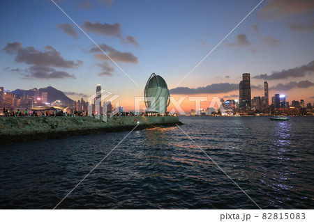the Skyline of Victoria Harbour as seen from East Coast Park Precinct Phase 26 Sept 2021 82815083