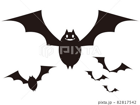 9 Halloween Simple Cute Bat Setのイラスト素材 9 Halloween Simple Cute Bat Setのイラスト素材